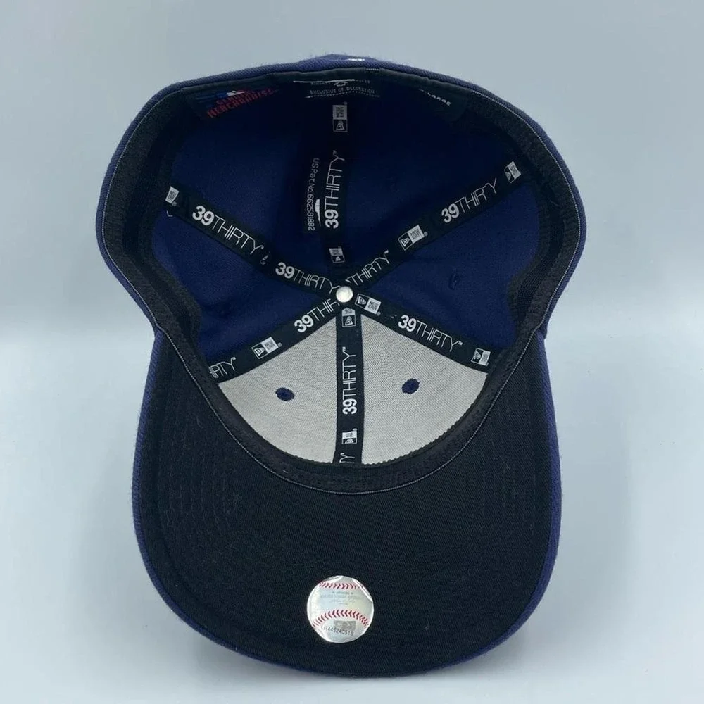 New Era 39THIRTY Tampa Bay Devil Rays MLB Navy Blue Stretch Fit Hat Men's Sz M-L